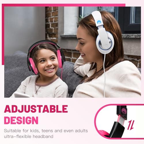 Rockpapa Comfort Foldable Kids Headphones Wired for School/Travel — view 3