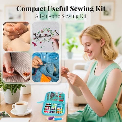 Coquimbo Sewing Kit Mini, Sewing Accessories for Adults Beginner (Alpaca) — view 5