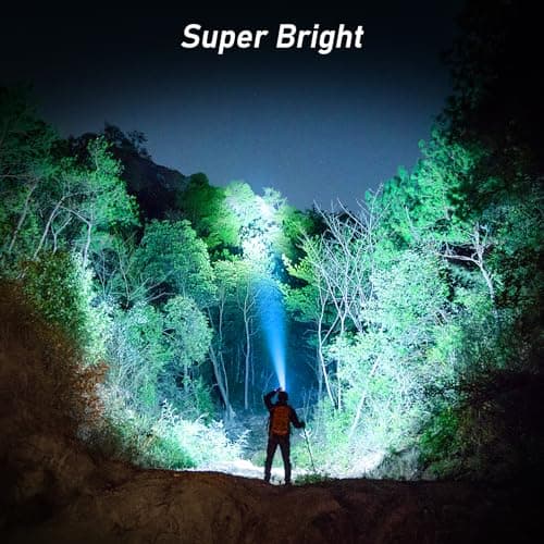 Blukar Head Torch Rechargeable, 2000L Super Bright LED Headlamp Headlight — view 2