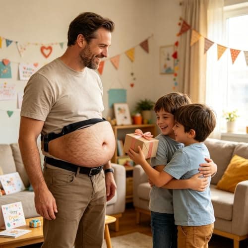 Novelty Belly Waist Bag Men, 3D Print Fanny Pack with Adjustable Belt (A) — view 2