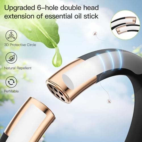 Tuocal Mosquito Repellent Bracelet, Refillable Insect Repellent Bracelet with 10 Essential Oil Refills, DEET-Free Mosquito Repellent Band for Kids and Adults — view 5