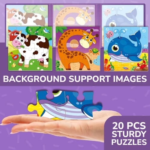 Magnetic Puzzles for 2 3 Year Olds - Travel Games for Kids 3-5 — view 4