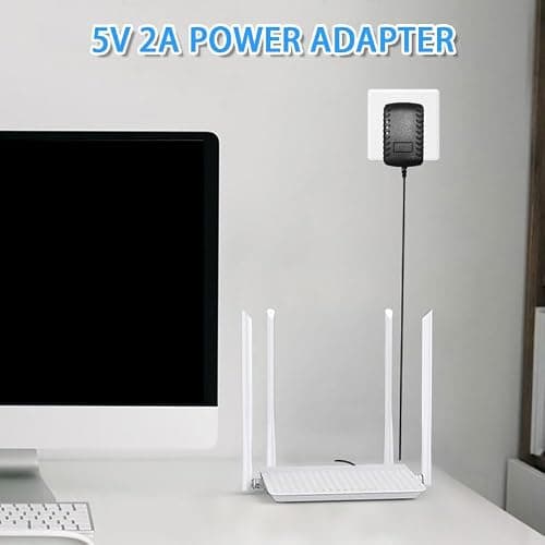 Vmoomax Universal Power Supply Adapter, AC 100–240V to DC 5V 2A Converter with 8 Interchangeable DC Tips, 10W Max Power Adaptor for LED Strip Lights, CCTV Systems, Baby Monitors, TV Box — view 5