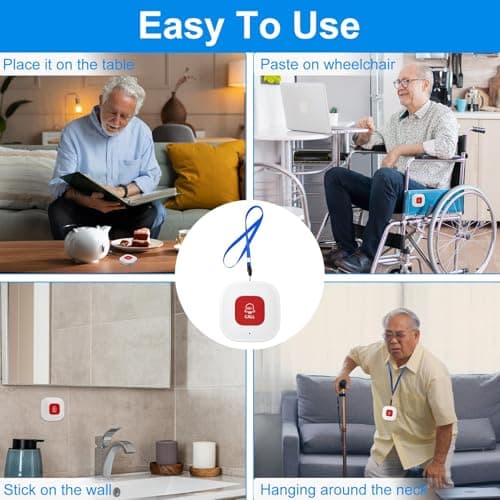 Tuya Wifi Smart Personal Alarms for Elderly, Wireless SOS Panic Call Button — view 6