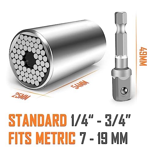 BIIB Gifts for Men, Universal Socket Wrench Gadget Set for Men Hand Tools — view 2