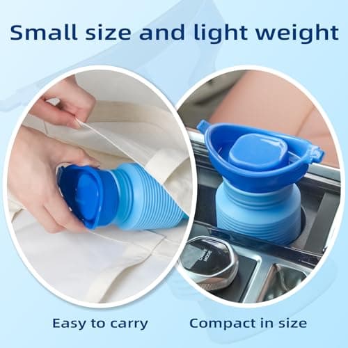 Pee Bottles for Men, Adjustable Emergency Urinal, Portable Toilet 750ML — view 4