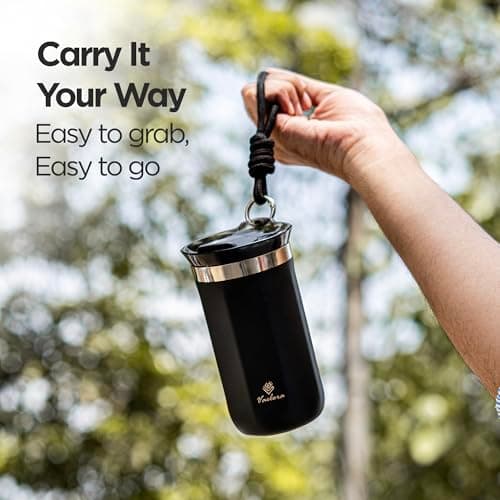 VAELORA Travel Mug — Leakproof Insulated Stainless Steel Coffee Cup 350ml — view 6