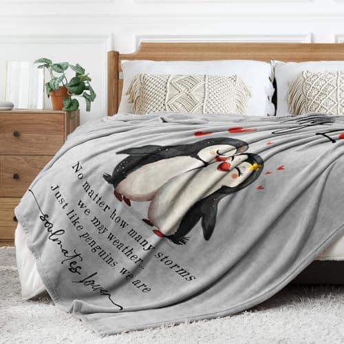 Niyewsor Anniversary Couple Gifts for Him Her, Wedding Gifts for Boyfriends Girlfriend, I Love You Gifts Blanket, Romantic Birthday Present Gifts for Wife, Husband 60" × 50" — view 4