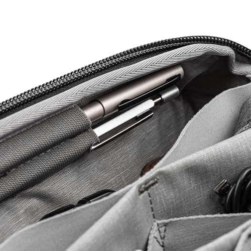 Peak Design Tech Pouch, Charcoal, Electronics Organizer for Travel or Everyday Carry, Origami-Style Storage, Cable Pass-Through, Weatherproof Recycled Nylon, Gear Carry Bag for Men and Women — view 3