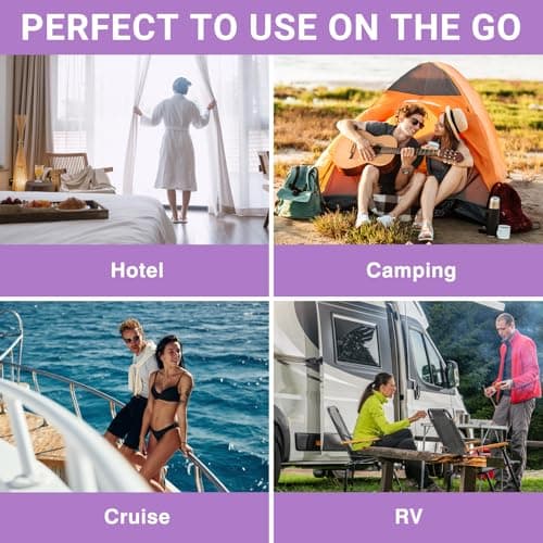 Travel Washing Machine & Retractable Clothesline - Hand Washing Machine & Portable Clothes Washer - Durable Travel & Camping Laundry Wash Bag - Portable Manual Clothes Washer — view 5