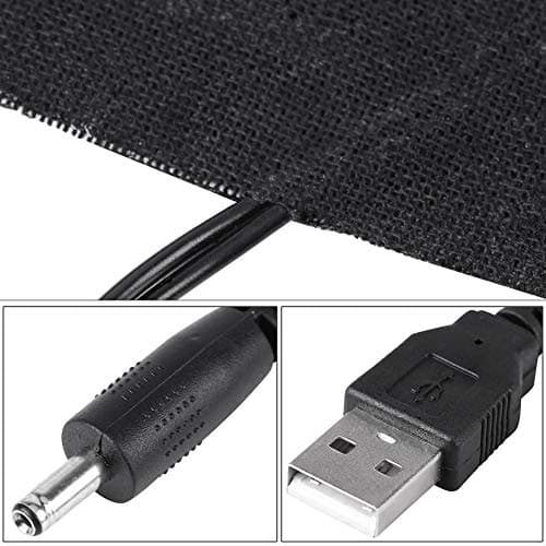 Wincal USB Heater Pad Warm Insoles for Men and Women, 1 Pair 5V Electric Foot Warmers with Carbon Fiber Elements, 35-50°C Foldable and Washable for Outdoor Camping Heating — view 4