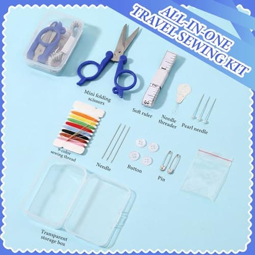 Knitgrip 15 Boxes Mini Sewing Kit Travel Size Pre Threaded Needle Emergency — view 3