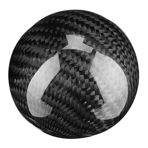 Tbest Universal Manual Gear Knob Carbon Fiber Shifter (Black) — view 5