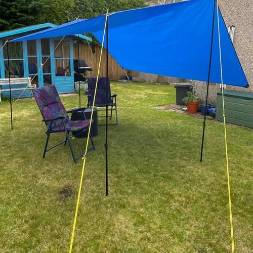 Adtrek 2 x 180-220cm Adjustable Universal Telescopic Tent Poles Awning Camping — view 2