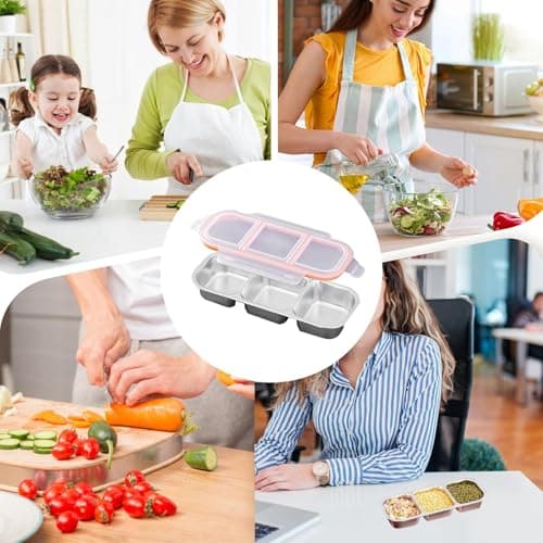 Snack Pack Containers Food-Grade Stackable Multi Compartment Divider — view 3