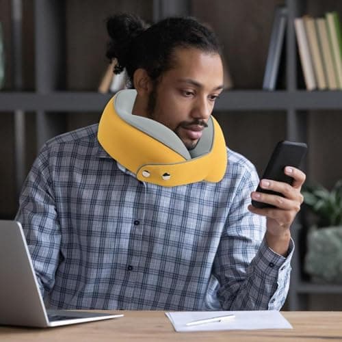 Travel Neck Pillow Breathable, Removable — view 3