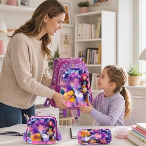 K Pop School Backpack, 3 Piece Set with School Bag Lunch Bag Pencil Case — view 6