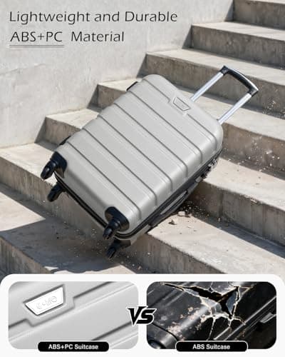 COOLIFE 28 Inch Large Suitcase, ABS+PC, Lightweight Hard Shell Luggage — view 2