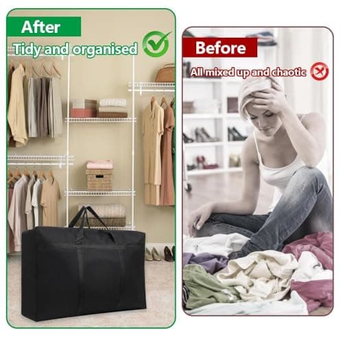 180L Large Storage Bags 100 x 60 x 30 cm Moving Bags Extra Large Strong — view 5