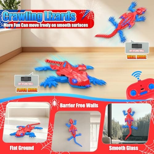 Shayson Wall Crawler Gecko, Floor Ceiling Crawling lizard toys for Kids — view 2