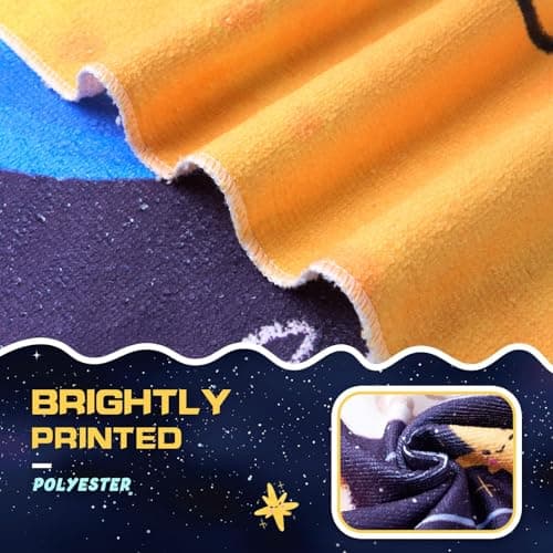 WERNNSAI Planet Microfibre Beach Towel for Kids, 76 x 150cm Bath Towel — view 3
