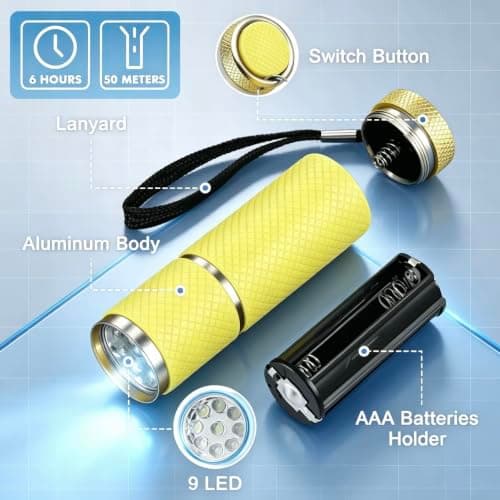 4 Pack Mini Battery Torches, Camping Essentials for Hiking & Outdoor Use — view 4