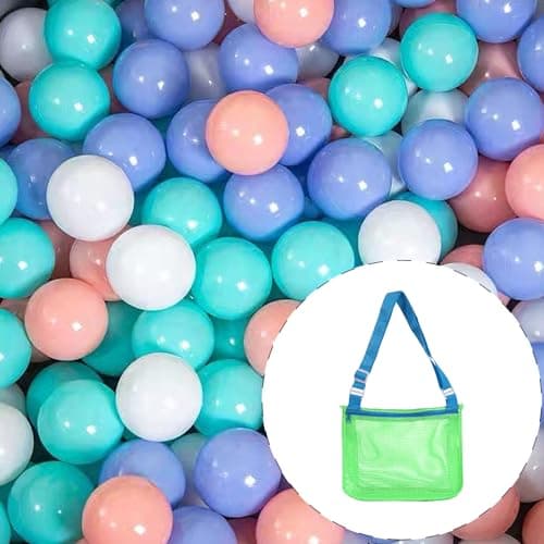 Tabanzhe Mesh Beach Bag,Adjustable Carrying Strap Shoulder Bag,Foldable Seashell Collecting Sand Bag,Swimming Pool Beach Accessories,for Seashell Toy Clothes Towels Collecting(Green Blue Band) — view 3