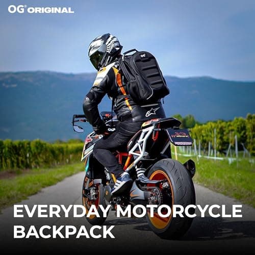 CityRunner Waterproof Motorbike Backpack 2 Helmets 3 Carry Options 30-35L — view 2