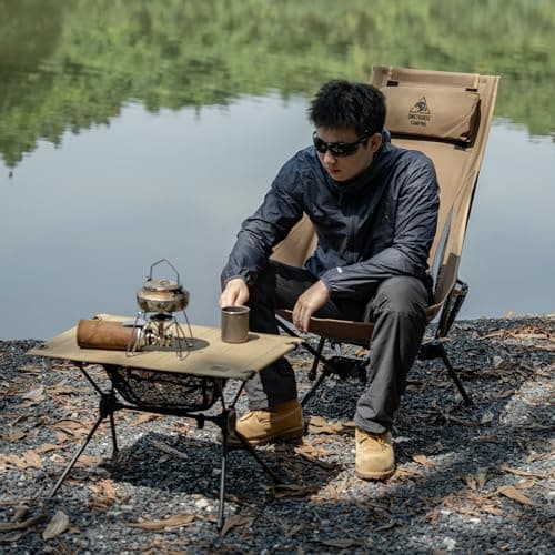 OneTigris Tigerblade High Back Camping Chair with Pillow Design, Comfortable Widened Seat Folding Chair — view 2