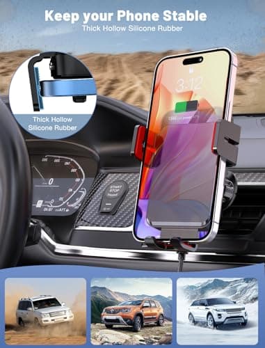 MOKPR Wireless Car Charger, 15W Car Phone Holder Wireless Charger — view 6