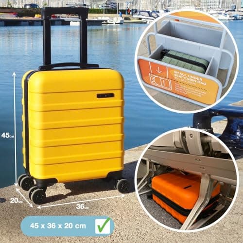 CabinMax Underseat Cabin Suitcase, Easyjet Cabin Bag 45x36x20 Hand Luggage — view 3
