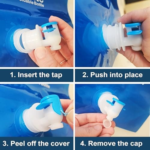 HydraMate Water Carrier Camping - Collapsible Containers 5L Bottles (TAP) — view 6