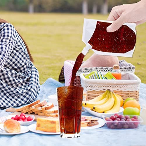 Travel Pouch,10PCS Plastic Reusable Hip Flask with Spout,Drink Pouches for Festivals Hide Alcohol,Juice, Sneak Booze, Liquor, Rum, Water-350ml — view 3