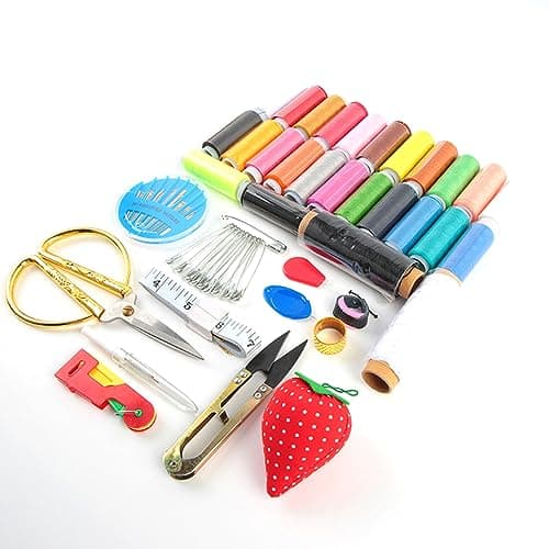 Sewing Kits Portable Travel Sewing Sets Adult Professional Supplies Includes Needle, Thread, Rippers for Beginner Home Kits Upholstery Repair Travel Set Supplies — view 4