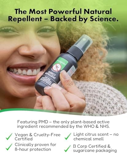 Incognito Insect Repellent Spray - 3x100ml - Travel-Sized Natural DEET Free Formula - Protects for Up to 7 Hours - Shields from a Wide Range of Biting Insects - Travel Friendly Organic Mosquito Repellent — view 4