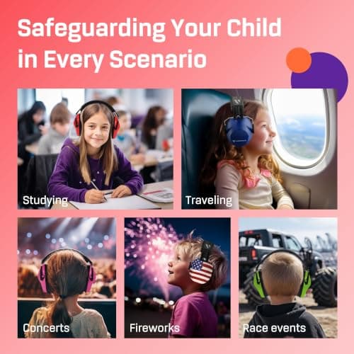 Vanderfields Kids Ear Defenders - 31 dB (2K Hz), Red Nomad — view 5