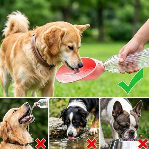 Silicone Portable Dog Water Bottle Adapter, Drinking Cap for Bottles Dogs — view 3