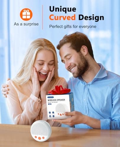 Kunodi Shower Speaker, Bluetooth Waterproof Speaker Wireless, Portable Speaker with Clear Loud Sound, Suction Cup, Lanyard, Ideas Gifts (White) — view 6