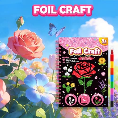 LIKYMO Foil Art - Foil Craft, Birthday Presents Craft Kits for Kids — view 3