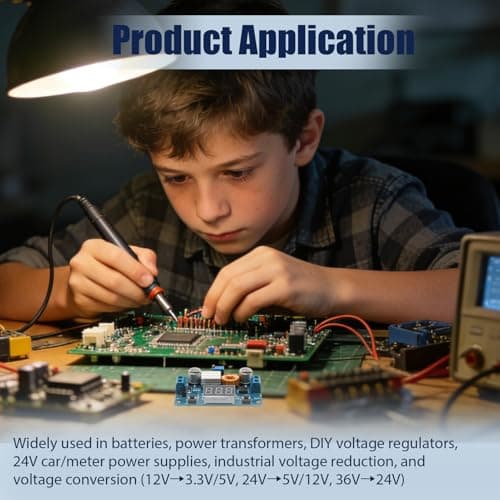 2Pack DC-DC 5A Buck Converter 4-38V to 1.25-36V Step-Down Voltage Regulator — view 6