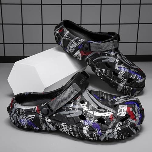 Men's Summer Camouflage Garden Clogs: Anti-Slip EVA Slip-on Sandals - Breathable Comfortable Mules Shoes - Outdoor Indoor Casual Slippers for Younger — view 3