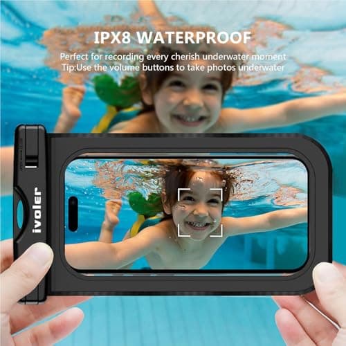 ivoler Waterproof Pouch Bag + Phone Case, Black — view 5
