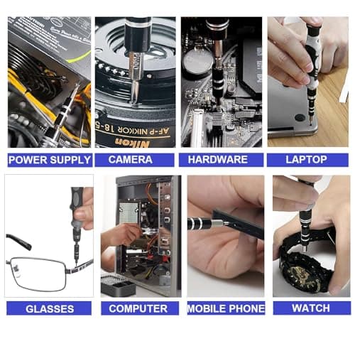 CANOPUS Magnetic PC Precision Screwdriver Set 122 in 1, Laptop Repair Tool Kit, Small Screwdriver Set for Electronics, PC, Computer, Hand Screwdrivers Set — view 6