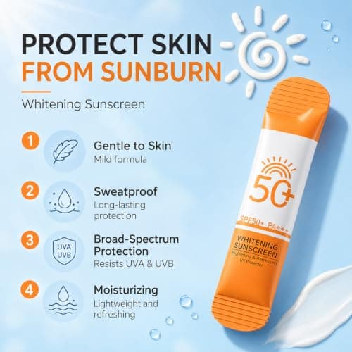 24PCS Sunscreen SPF 50+, Mini Travel Size for Face & Body, 0.28oz Each — view 5