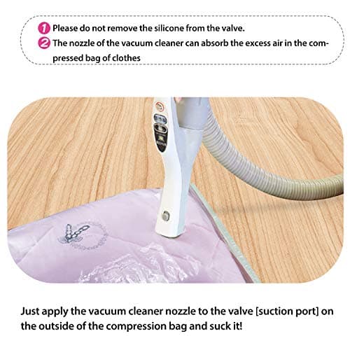 Opaza Extra Large 4 Packs Vacuum Storage Bags, Jumbo [130 x 100 cm] Airtight Space Saver Compression Bags XXL for Clothes,Duvets,Bedding — view 5