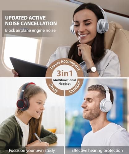 Rockpapa E8 Kids Headphones Wireless/Wired with 25H Playtime for School — view 6