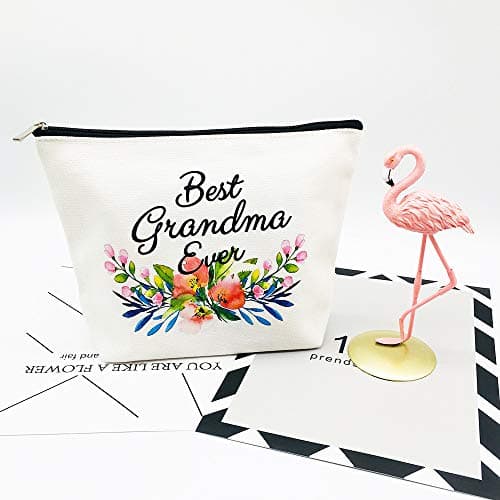 Grandma Gifts Best Grandma Ever Makeup Bag Mother's Day Gifts Grandmother Birthday Gifts Nana Gift for Mom from Granddaughter — view 4