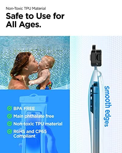Spigen [2 PACK Floating Waterproof Floating Phone Case Up to 8.2" — view 3