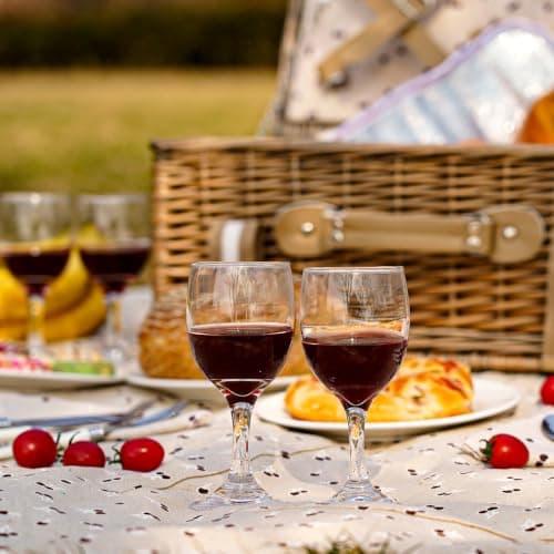 VIREO GARDEN Picnic Basket for 4 Person with Large Insulated Cooler Bag — view 5