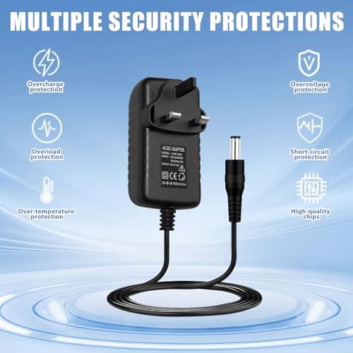 Universal UK 12V 3A Power Supply Adapter, 36W with 8 Replaceable Tips — view 6